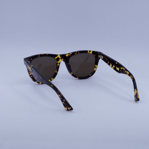 Bottega Veneta BV1001S 002 Sunglasses Havana Square Frame, Brown Lenses - Picture 6 of 11